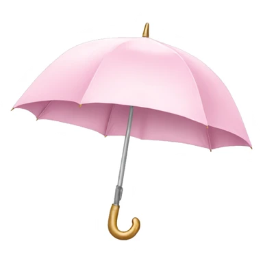 Light pink umbrella unicorn  sticker