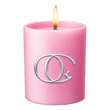 Pink dior candle sticker