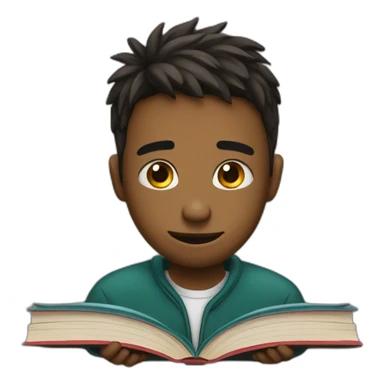 Student with books is crying  sticker