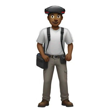 Guy controls drone using remote control sticker