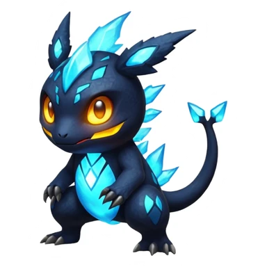 Elemental Dark-type-Electric-type natural Pokémon-Fakémon-creature sticker