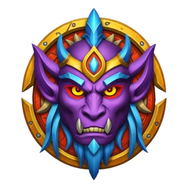 warcraft tribal faction emblem sticker
