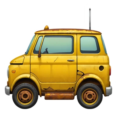 Broken Urban Vehicle yellow sticker