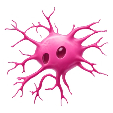 Pink neuron sticker
