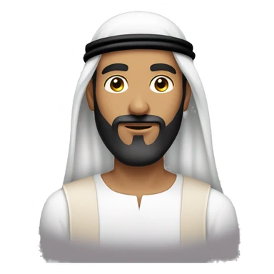  man from Saudi Arabia with black beard sticker