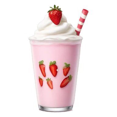 Strawberry milkshake  sticker