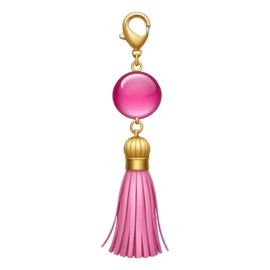 pink ade tassel pendant sticker