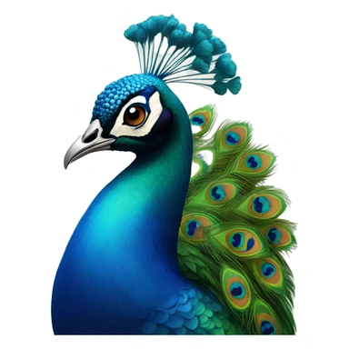 a peacock sticker