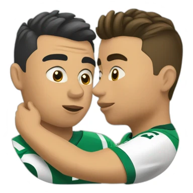 Cristiano Ronaldo kissing sticker