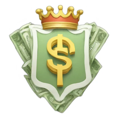 money-sign-coat-of-arms sticker