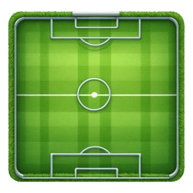 piece of short grass of a soccer field sticker