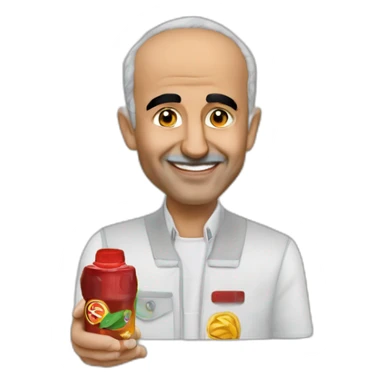 Abdelmadjid Tebboune qui boit du coca sticker