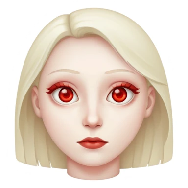 Person with red eyes sticker