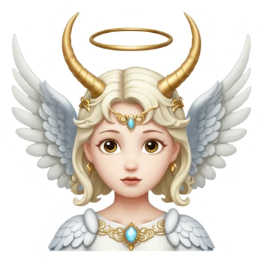 Angel with horns  sticker