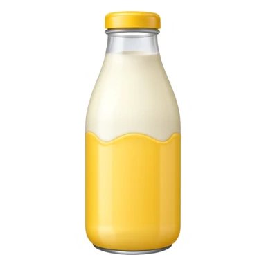 baby Milk bottle yellow sticker