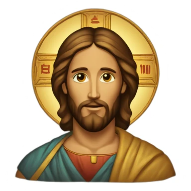 Jesus Christ Orthodox Icon sticker