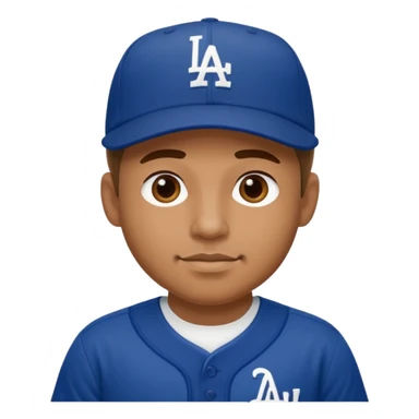 Man wearing doger jersey sticker