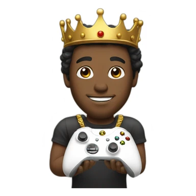 King with a controler xbox sticker