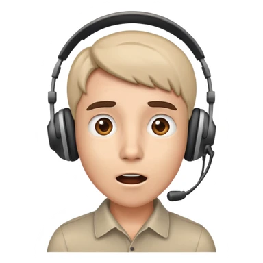 Emoji of a youtuber sticker