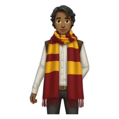 griffindor scarf clothes sticker