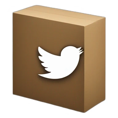 twitter logo sticker