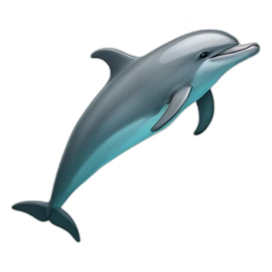 dolphin with a machete sticker