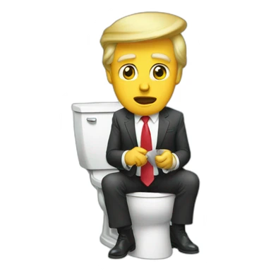 Donald-trump-on-the-toilet sticker