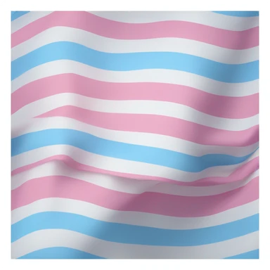 transgender pride flag with five horizontal stripes: light blue, pink, white, pink, and light blue sticker