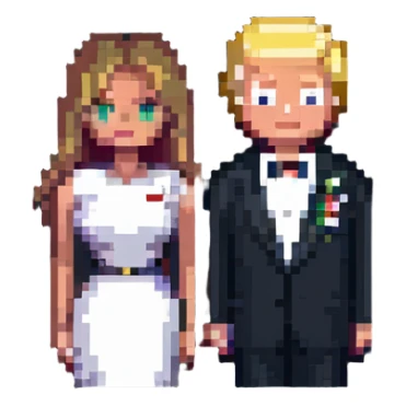 Donald and Melania Trump sticker