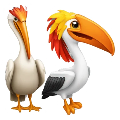 Pelican and Phoenix sticker