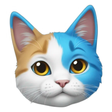 smurf cat we live we lie we love sticker