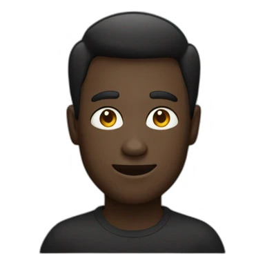 Homme noir avec macbook sticker