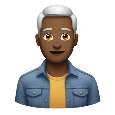 Family man without hear  sticker