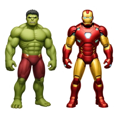 Hulk Ironman sticker