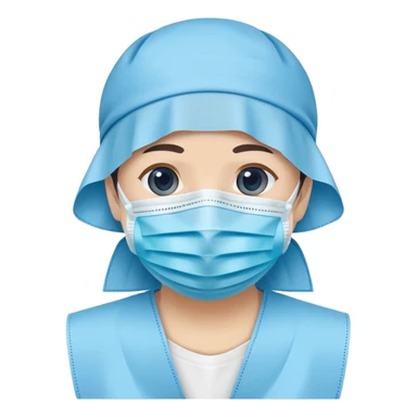 isolated blue surgical mask, covid protective mask, no person sticker