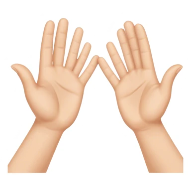 palms clapping another's hand
 sticker