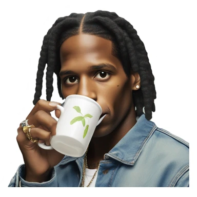 asap rocky drunking arizonian tea sticker