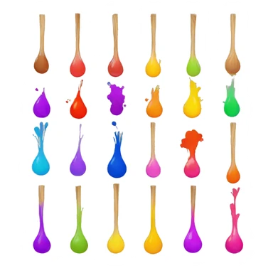 Holi colours sticker