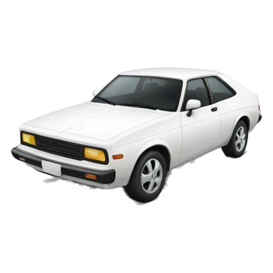 Hundai white car sticker