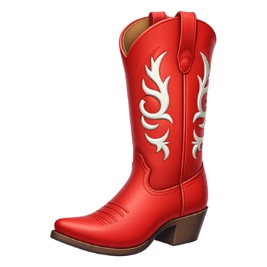 Red cowboy boot sticker