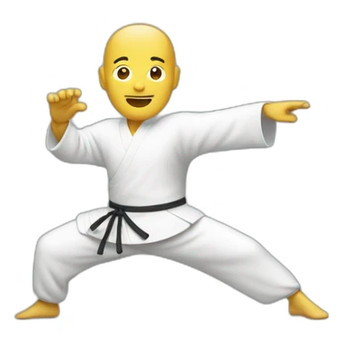 Tai chi man sticker