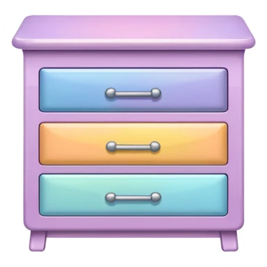 Colorful shiny Pastel commode drawer  sticker