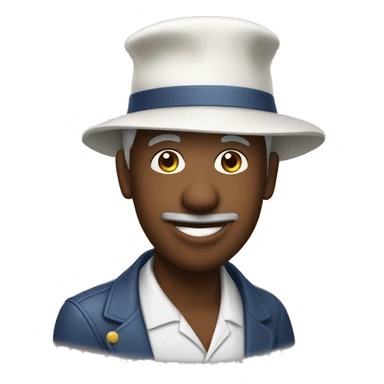 Pa￼pillon on with a hat sticker