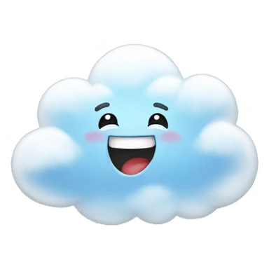 happy cloud sticker