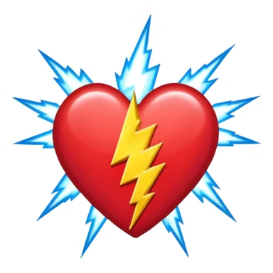 Heart with Grateful Dead lightning bolt in the middle sticker