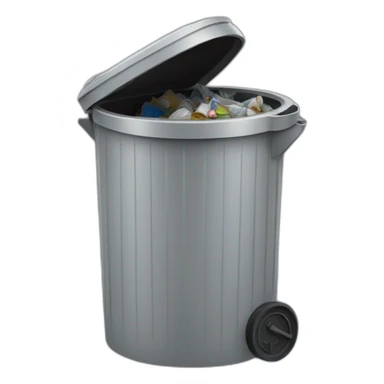 trash can overflow sticker