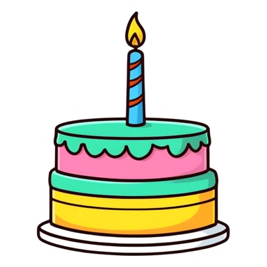 Happy birthday sticker