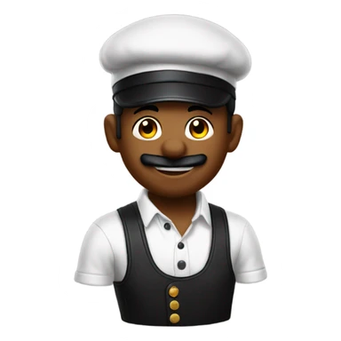 Bartender with super Mario tattoos  sticker