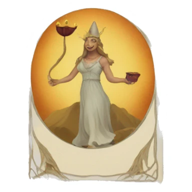 Tarot card deck sticker