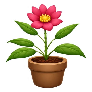 
Broto de planta de flor vermelha sticker